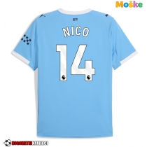 Moške Nogometnih dresov Manchester City Nico Gonzalez #14 Domači 2025-26 Kratki rokavi